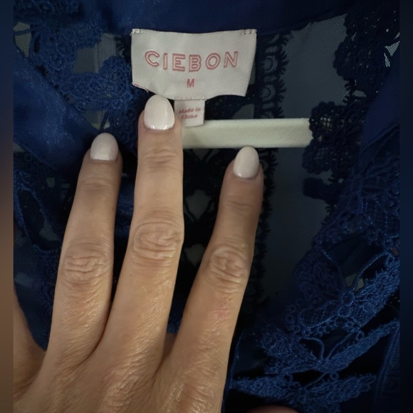 Nordstrom Blue Sleeveless Crew Neck Mini - Picture 6 of 7